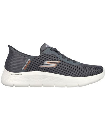Skechers Go Walk Flex Hands Up Sneakers Size: 6, - Blue