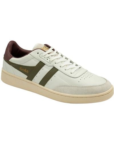 Gola Contact Leather Trainers Size: 8 - White