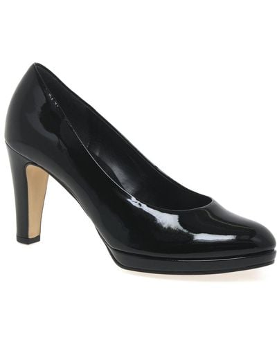 Gabor Splendid High Heel Court Shoes - Black