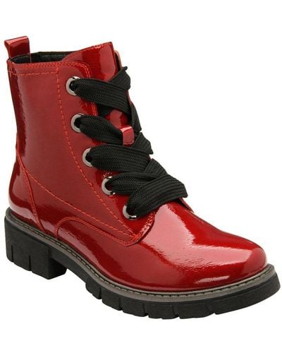 Lotus Jojo Ankle Boots - Red