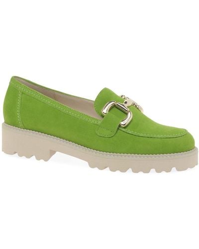 Gabor Donna Loafers - Green