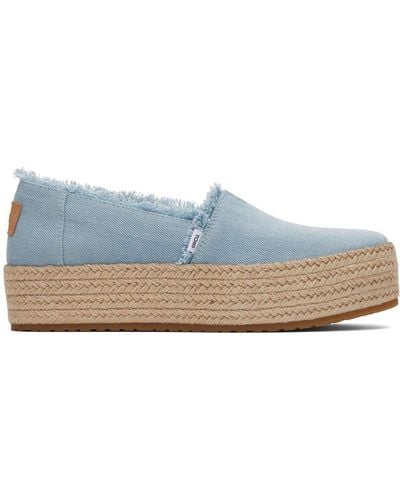 TOMS Valencia Espadrilles Size: 4 - Blue