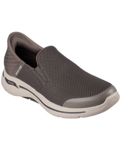 Skechers Go Walk Arch Fit Hands Free Trainers - Black