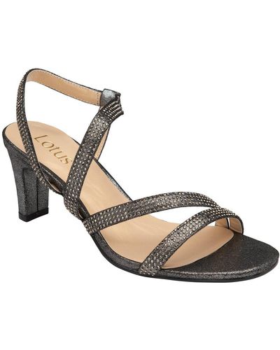 Lotus Bernadette Heeled Sandals - Metallic