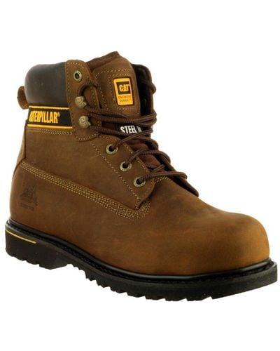 Caterpillar Holton Safety Boots - Brown