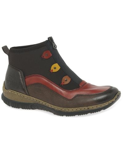 Rieker Miles Ankle Boots - Brown