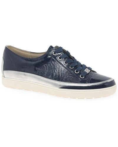 Caprice Star Casual Lace Up Trainers - Blue