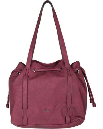 Gabor Malu Drawstring Shoulder Bag - Purple