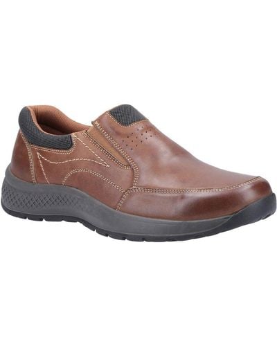 Cotswold Churchill Slip On Shoes - Brown