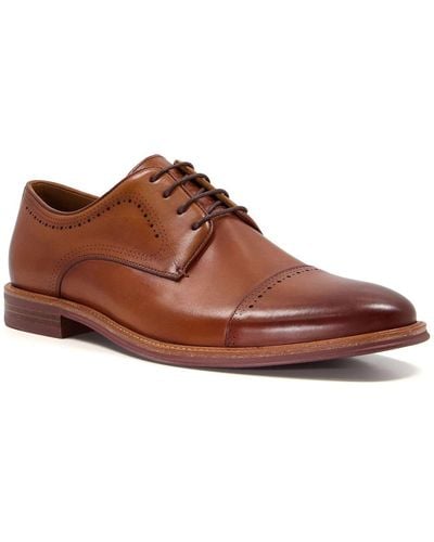 Dune Savion Derby Shoes - Brown