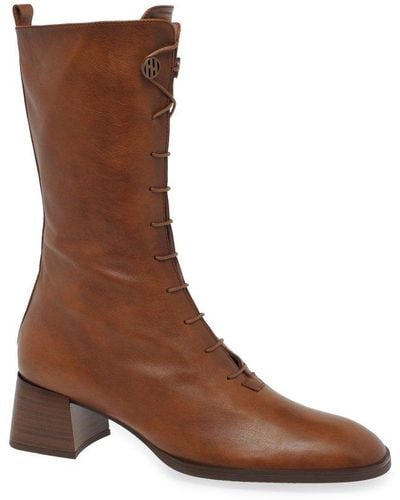 Hispanitas Charlize Calf Length Boots - Brown