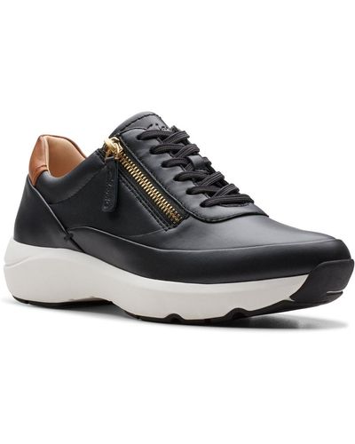 Clarks Tivoli Zip Sneakers - Black