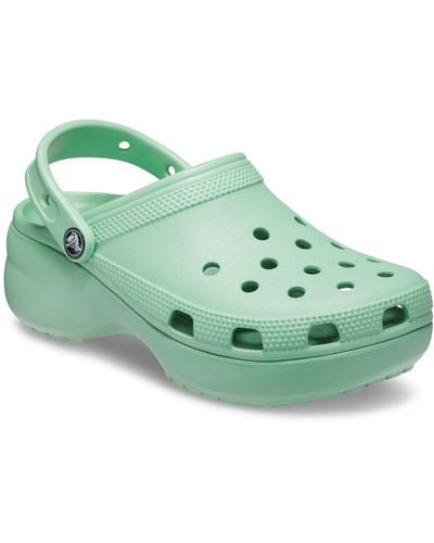 Crocs™ Classic Perforated Rubber Clogs - Green