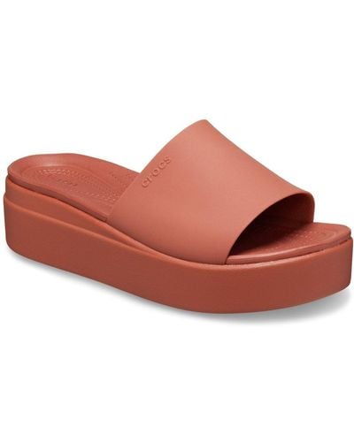 Crocs™ Brooklyn Slide Sandals - Red