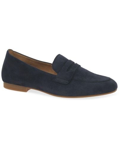 Gabor Viva Penny Loafers - Blue