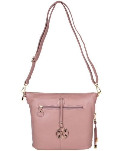Lakeland Leather Cartmel Crossbody Handbag - Pink