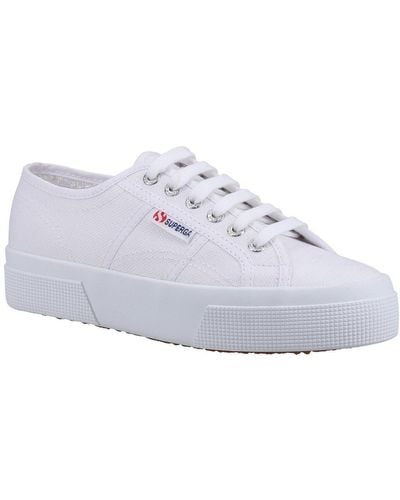 Superga 2740 Platform Trainers - White