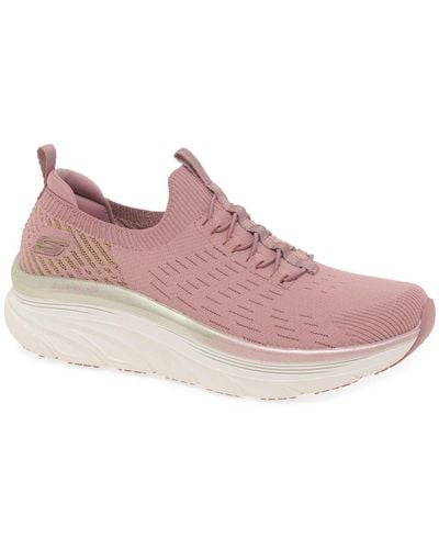 Skechers D'lux Let It Glow Sports Sneakers - Pink