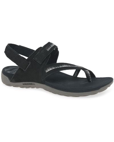 Merrell Terran 3 Cush Convert Toe Post Sandals - Black