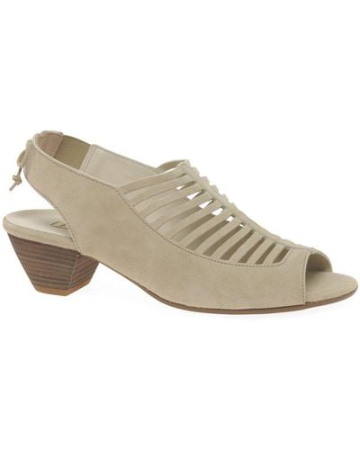 Paul Green Hazel Peep Toe Sandals - White