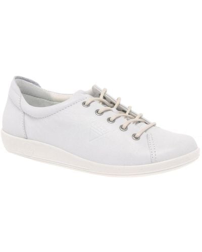 Ecco Soft 2.0 Tie Shoe Size - White