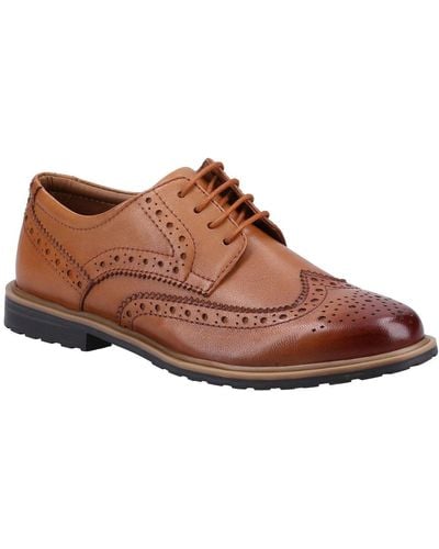 Hush Puppies Verity Brogue Shoes - Brown