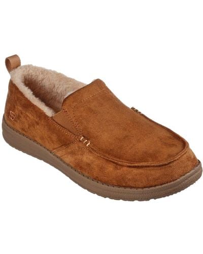 Skechers Relaxed Fit: Melson Willmore Slippers - Brown
