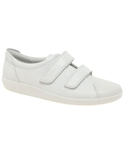 Ecco Soft 2 Strap Casual Sneakers - White