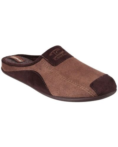 Cotswold Westwell Slippers - Brown