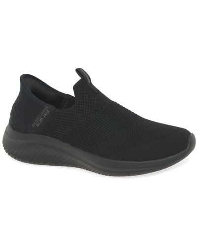 Skechers Slip In's Ultra Flex Sneakers - Black