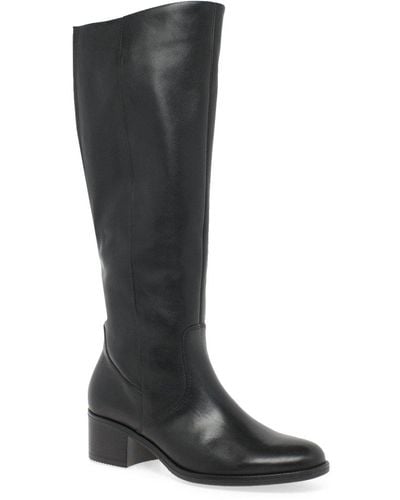 Gabor Isla M Knee High Boots - Black