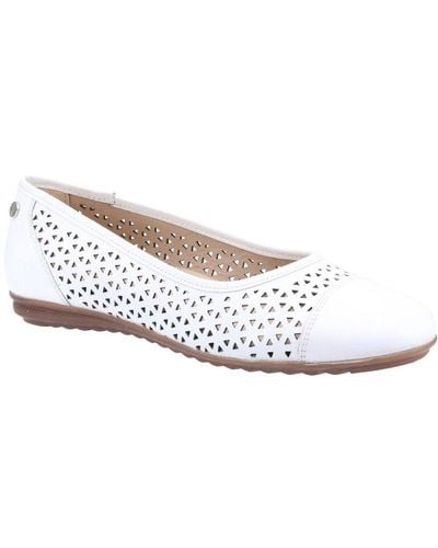 Hush Puppies Leah Court Shoes - White