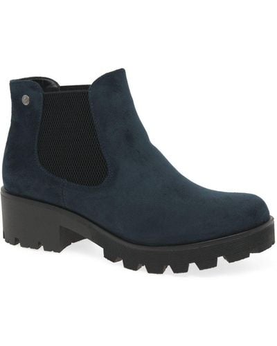 Rieker Acorn Chelsea Boots - Blue