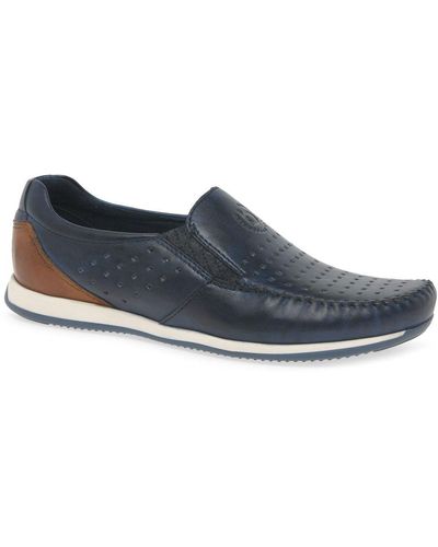 Bugatti Toby Casual Slip On Shoes - Blue