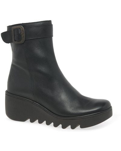 Fly London Bepp Ankle Boots - Black