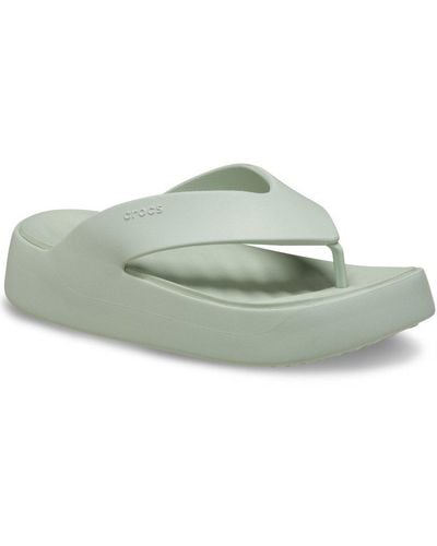 Crocs™ Getaway Platform Flip Sandals - Green