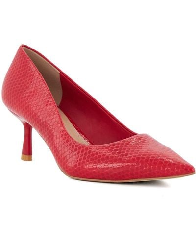 Dune Angelina Court Shoes - Red
