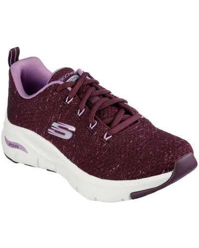 Skechers Arch Fit Glee For All Trainers - Purple