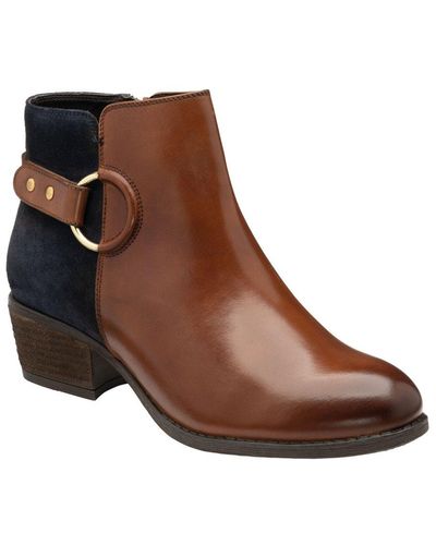 Lotus Eva Ankle Boots - Brown