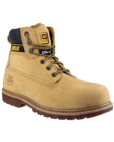 Caterpillar Holton S3 Safety Boots - Natural