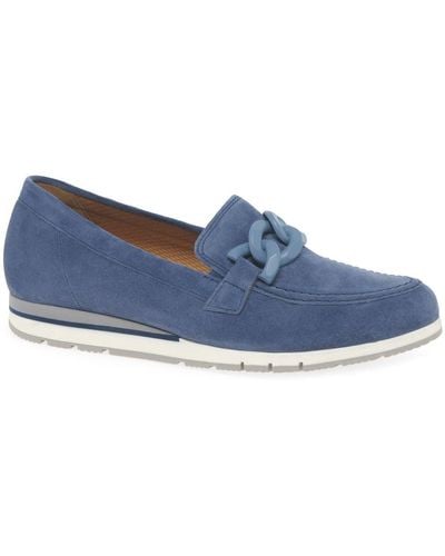 Gabor Bea Loafers - Blue