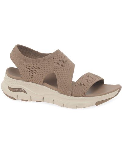 Skechers Arch Fit Brightest Day Sandals - Grey
