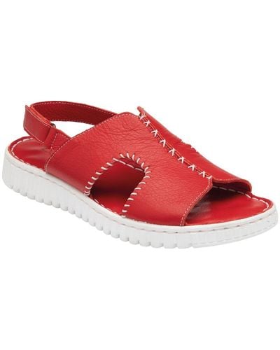 Lotus Astrid Sandals - Red