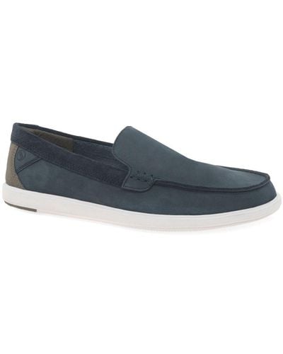 Clarks Bratton Loafers - Blue