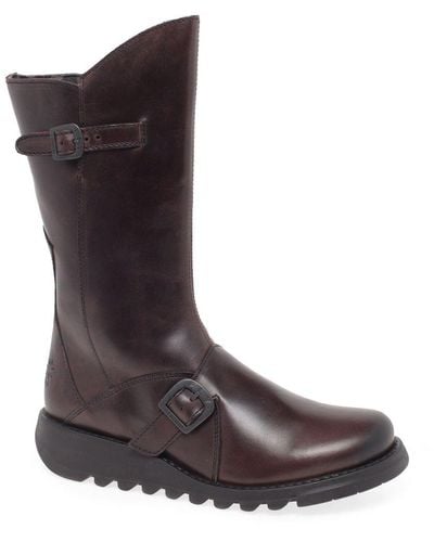 Fly London Mes 2 Leather Calf Boots - Brown