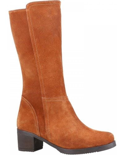 Riva Lucy Knee High Boots - Brown