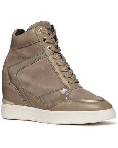 Geox D Maurica B Wedge Sneakers - Grey