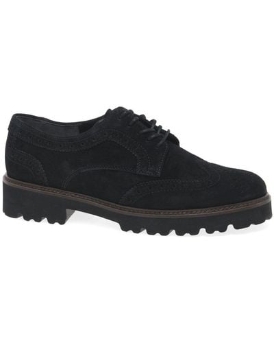 Gabor Sweep Suede Shoes - Black