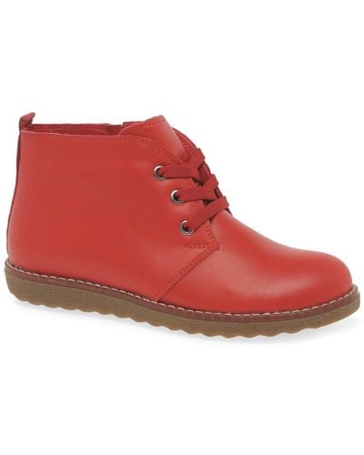 Lunar Clare Ankle Boots - Red