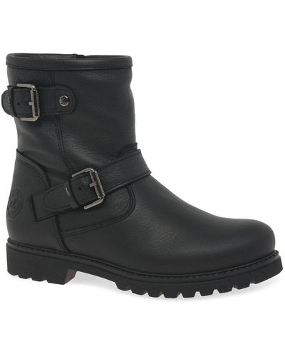 Panama Jack Felina Igloo Boots - Black